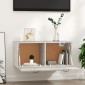 vidaXL Ντουλάπι Τοίχου Γκρι Σκυρ. 80x35x36,5 εκ. Επεξεργασμένο Ξύλο