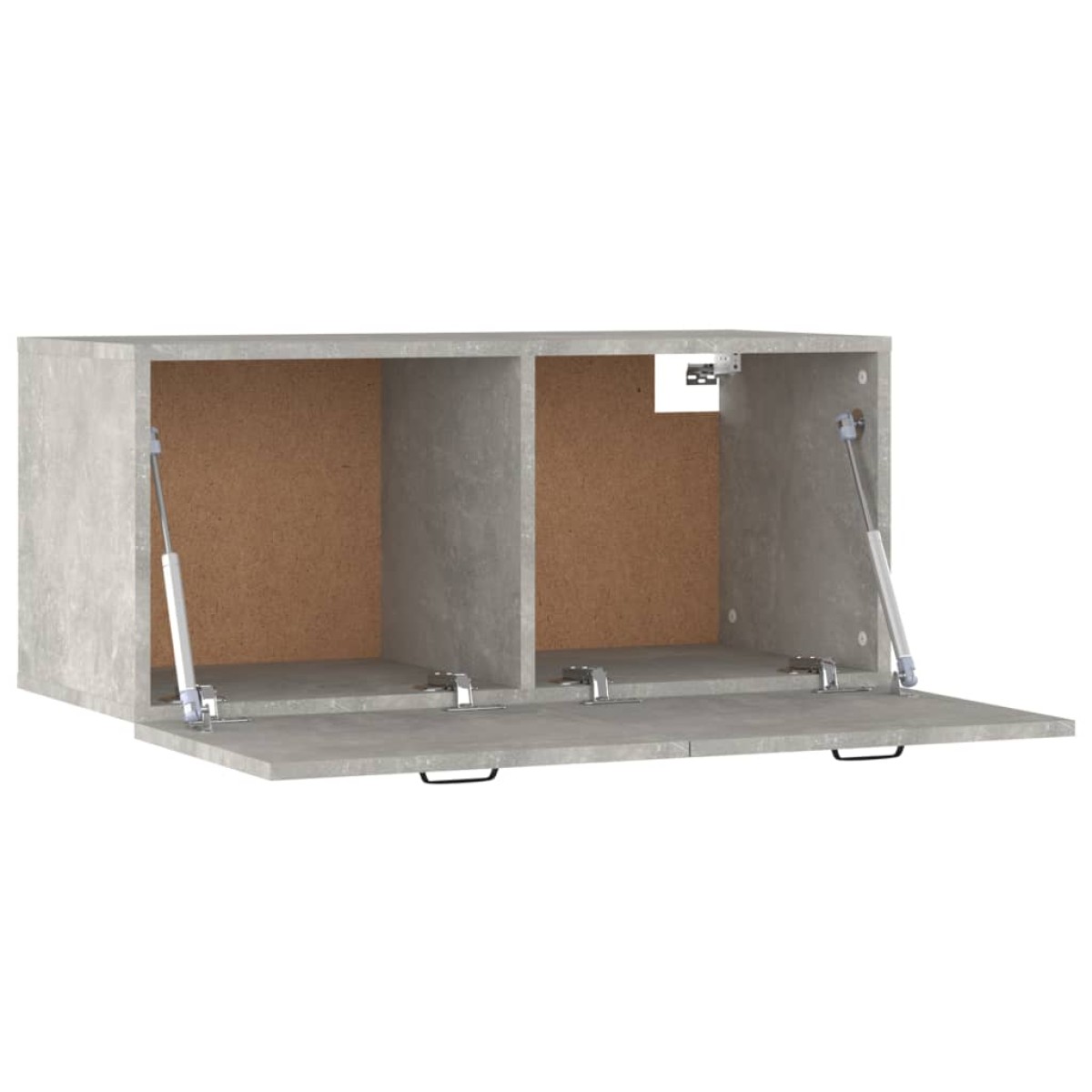 vidaXL Ντουλάπι Τοίχου Γκρι Σκυρ. 80x35x36,5 εκ. Επεξεργασμένο Ξύλο