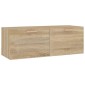 vidaXL Ντουλάπι Τοίχου Sonoma Δρυς 100x36,5x35 εκ. Επεξεργασμένο Ξύλο