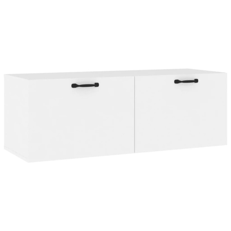 vidaXL Ντουλάπι Τοίχου άσπρο 100x36,5x35 εκ. από Επεξεργασμένο Ξύλο