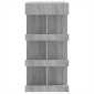 vidaXL Τραπέζι Μπαρ με Ράφια Γκρι Sonoma 100x50x101,5 εκ.