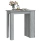 vidaXL Τραπέζι Μπαρ με Ράφια Γκρι Sonoma 102x50x103,5 εκ. Μοριοσανίδα