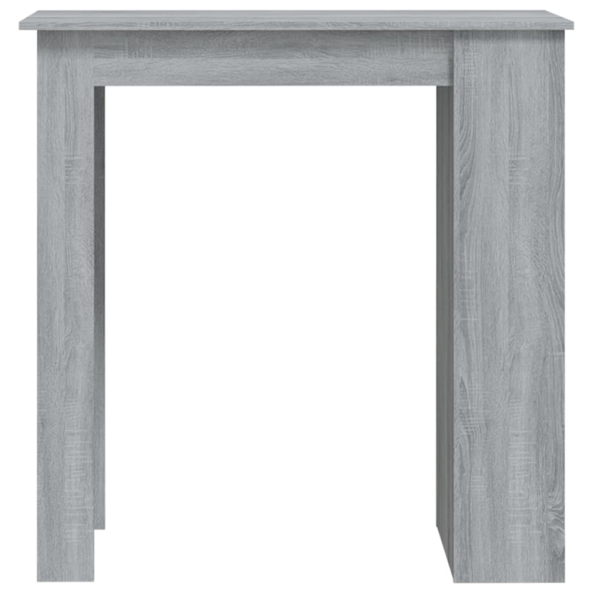vidaXL Τραπέζι Μπαρ με Ράφια Γκρι Sonoma 102x50x103,5 εκ. Μοριοσανίδα