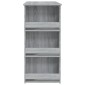 vidaXL Τραπέζι Μπαρ με Ράφια Γκρι Sonoma 102x50x103,5 εκ. Μοριοσανίδα