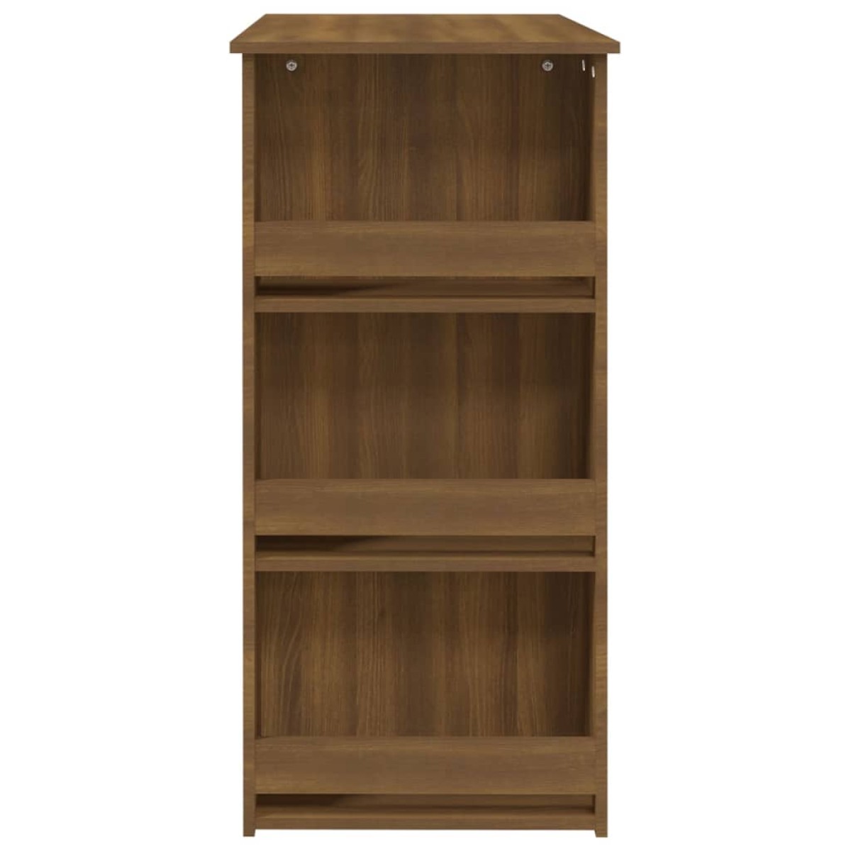 vidaXL Τραπέζι Μπαρ με Ράφια Καφέ Δρυς 102x50x103,5 εκ από Μοριοσανίδα