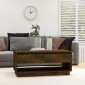vidaXL Τραπεζάκι Σαλονιού Καπνιστή Δρυς 102,5x55x44 εκ. Μοριοσανίδα