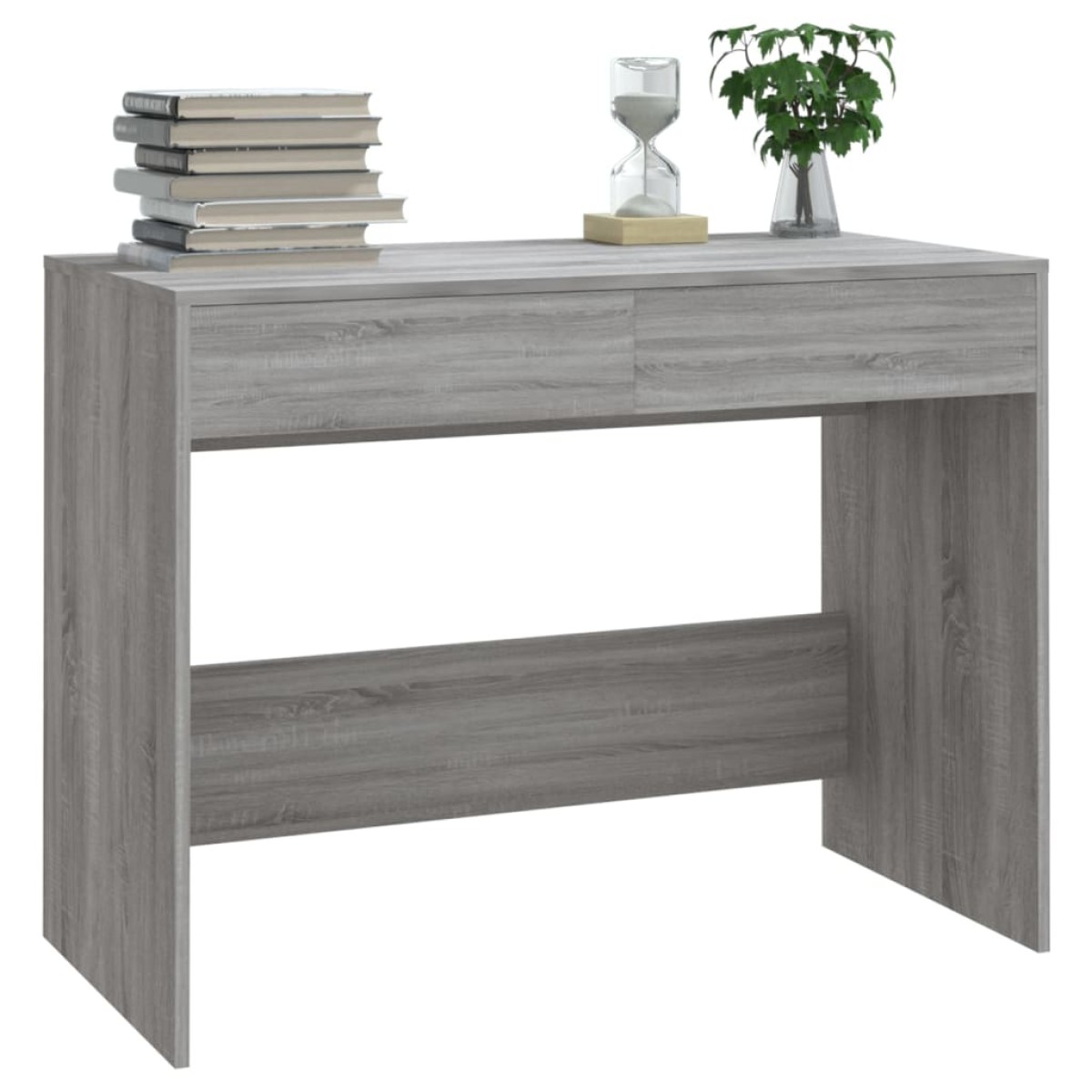 vidaXL Γραφείο Γκρι Sonoma 101 x 50 x 76,5 εκ. από Μοριοσανίδα