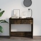 vidaXL Τραπεζάκι Κονσόλα Καπνιστή Δρυς 89x41x76,5 εκ. από Μοριοσανίδα