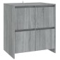 vidaXL Μπουφές Γκρι Sonoma 70 x 41 x 75 εκ. από Μοριοσανίδα