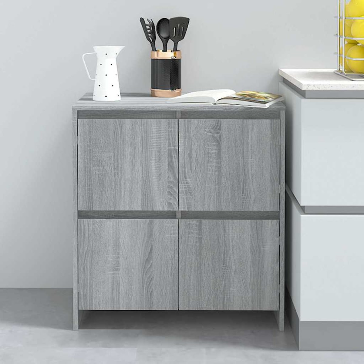 vidaXL Μπουφές Γκρι Sonoma 70 x 41 x 75 εκ. από Μοριοσανίδα