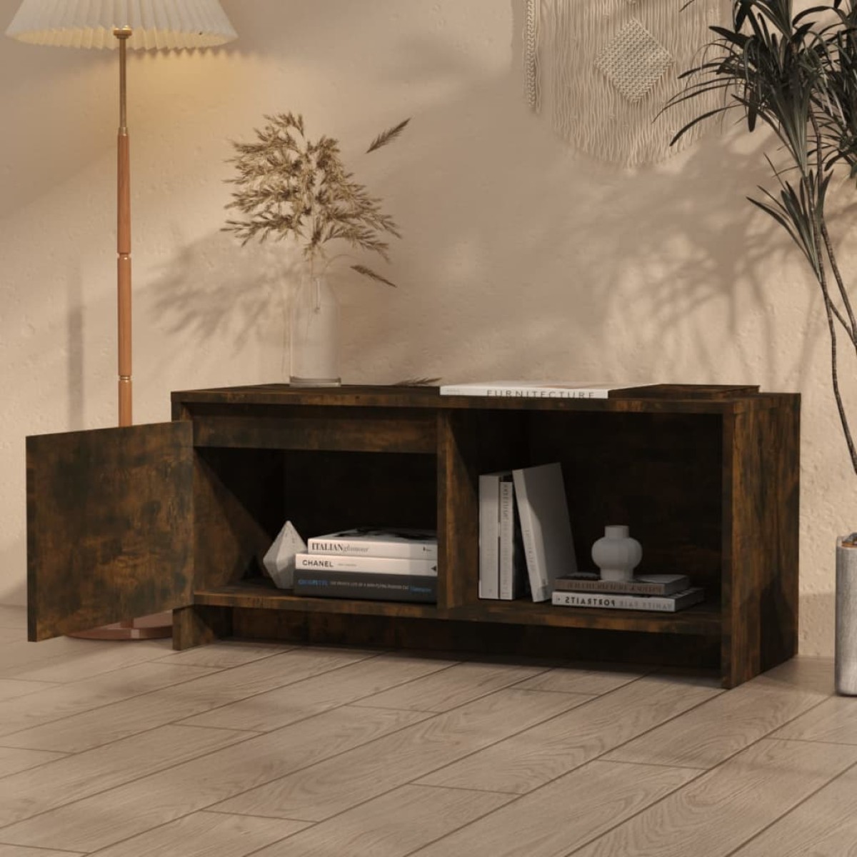 vidaXL Έπιπλο Τηλεόρασης Καπνιστή Δρυς 90x35x40 εκ. από Μοριοσανίδα