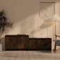 vidaXL Έπιπλο Τηλεόρασης Καπνιστή Δρυς 146,5x35x50εκ. Μοριοσανίδα