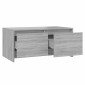 vidaXL Τραπεζάκι Σαλονιού Γκρι Sonoma 90 x 50 x 41,5 εκ. Μοριοσανίδα