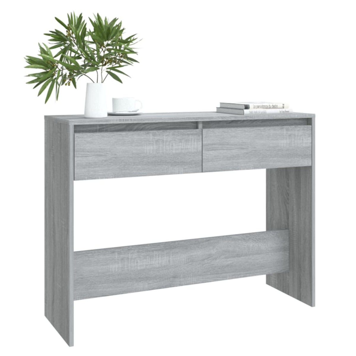 vidaXL Τραπεζάκι Κονσόλα Γκρι Sonoma 100 x 35 x 76,5εκ από Μοριοσανίδα