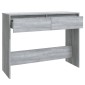 vidaXL Τραπεζάκι Κονσόλα Γκρι Sonoma 100 x 35 x 76,5εκ από Μοριοσανίδα