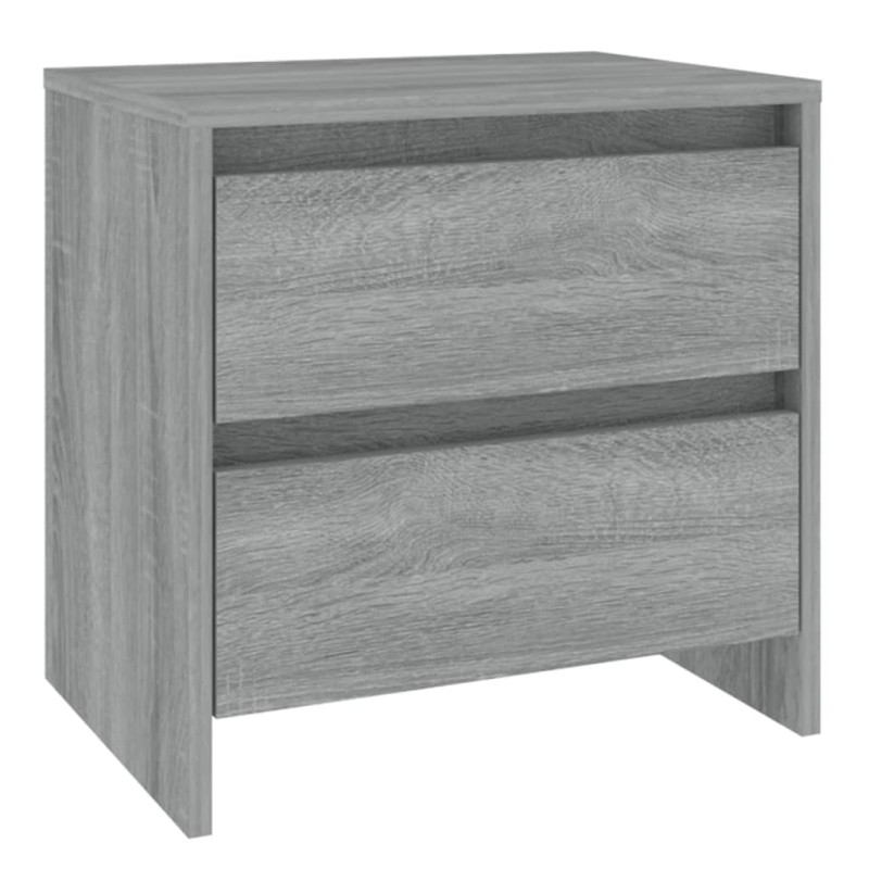 vidaXL Κομοδίνο Γκρι Sonoma 45 x 34,5 x 44,5 εκ. από Μοριοσανίδα