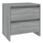 vidaXL Κομοδίνα 2 τεμ. Γκρι Sonoma 45 x 34,5 x 44,5 εκ. Μοριοσανίδα