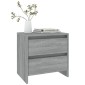 vidaXL Κομοδίνα 2 τεμ. Γκρι Sonoma 45 x 34,5 x 44,5 εκ. Μοριοσανίδα