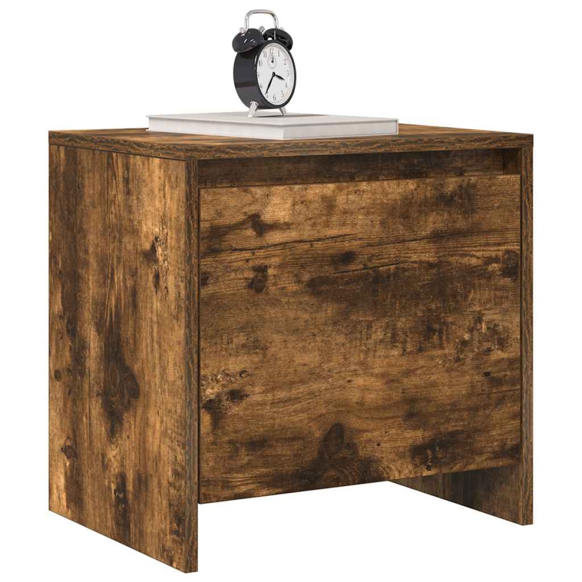 vidaXL Κομοδίνο Καπνιστή Δρυς 45 x 34 x 44,5 εκ. από Μοριοσανίδα