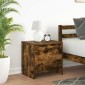 vidaXL Κομοδίνο Καπνιστή Δρυς 45 x 34 x 44,5 εκ. από Μοριοσανίδα