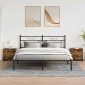 vidaXL Κομοδίνα 2 τεμ Καπνιστή Δρυς 45 x 34 x 44,5 εκ. από Μοριοσανίδα