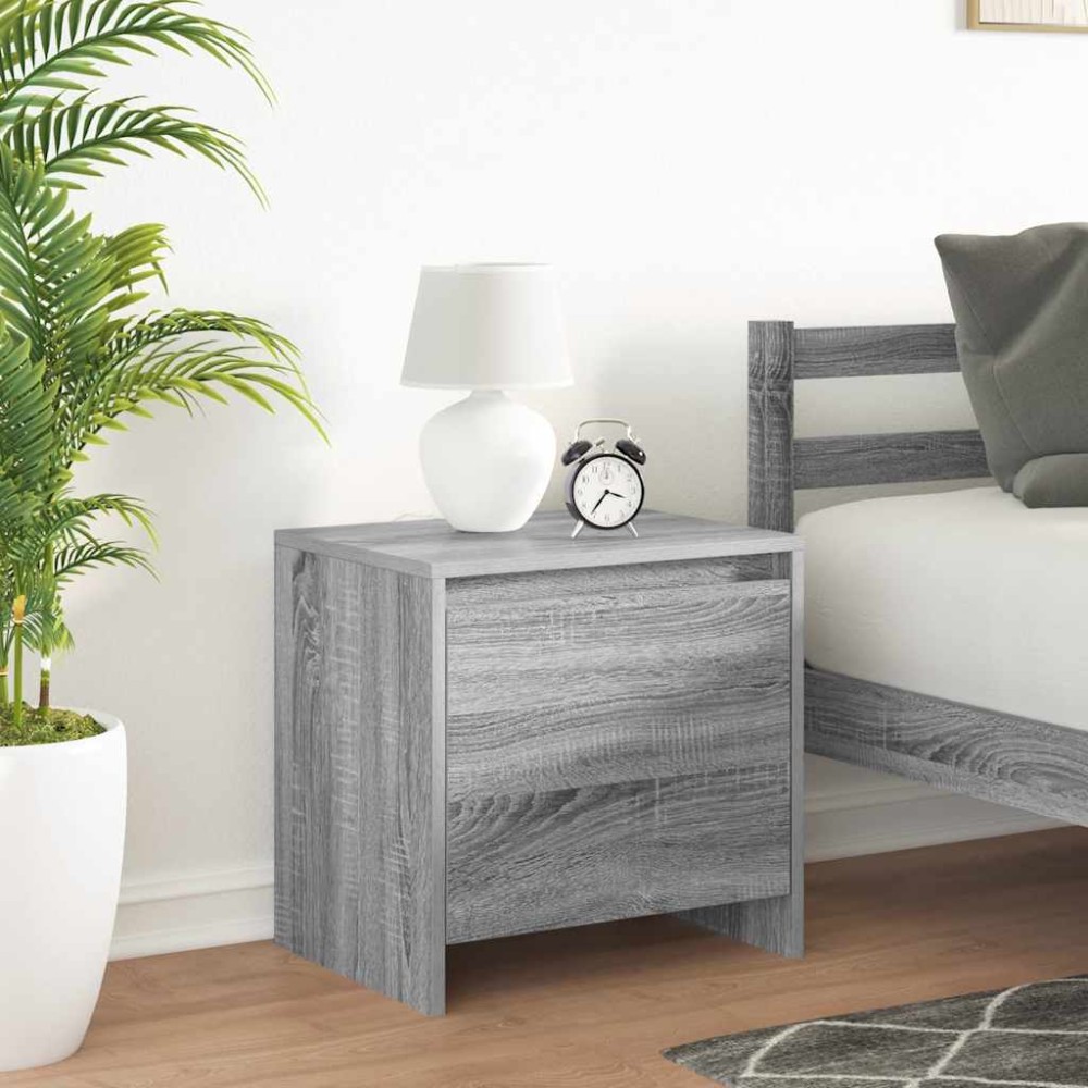 vidaXL Κομοδίνο Γκρι Sonoma 45x34x44,5 εκ. από Επεξεργασμένο Ξύλο