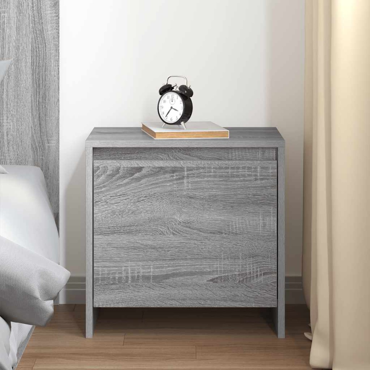 vidaXL Κομοδίνο Γκρι Sonoma 45 x 34 x 44,5 εκ. από Μοριοσανίδα