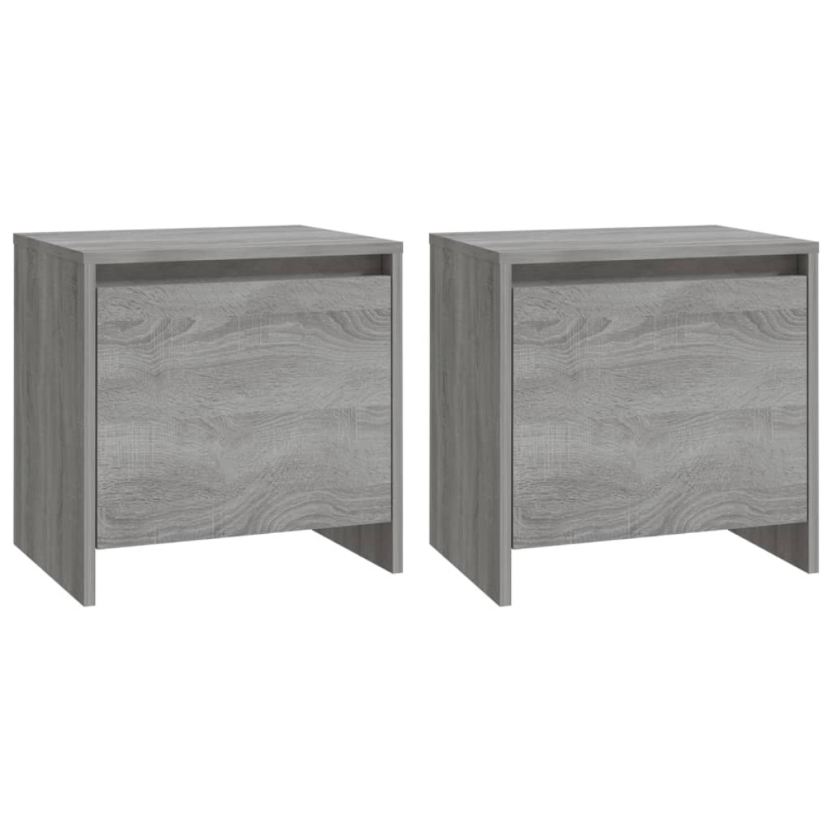 vidaXL Κομοδίνα 2 τεμ. Γκρι Sonoma 45 x 34 x 44,5 εκ. από Μοριοσανίδα