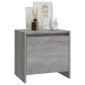 vidaXL Κομοδίνα 2 τεμ. Γκρι Sonoma 45 x 34 x 44,5 εκ. από Μοριοσανίδα