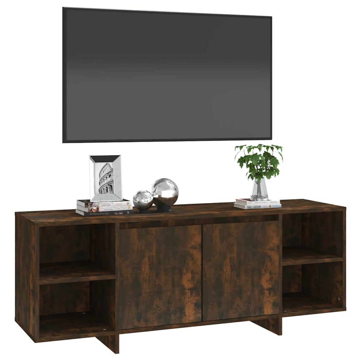 vidaXL Έπιπλο Τηλεόρασης Καπνιστή Δρυς 130x35x50 εκ. από Μοριοσανίδα
