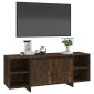 vidaXL Έπιπλο Τηλεόρασης Καπνιστή Δρυς 130x35x50 εκ. από Μοριοσανίδα