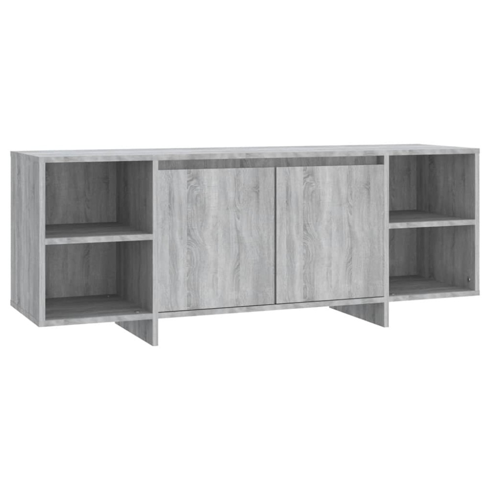 vidaXL Έπιπλο Τηλεόρασης Γκρι Sonoma 130x35x50 εκ. από Μοριοσανίδα