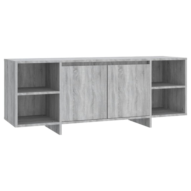 vidaXL Έπιπλο Τηλεόρασης Γκρι Sonoma 130x35x50 εκ. από Μοριοσανίδα