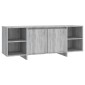 vidaXL Έπιπλο Τηλεόρασης Γκρι Sonoma 130x35x50 εκ. από Μοριοσανίδα