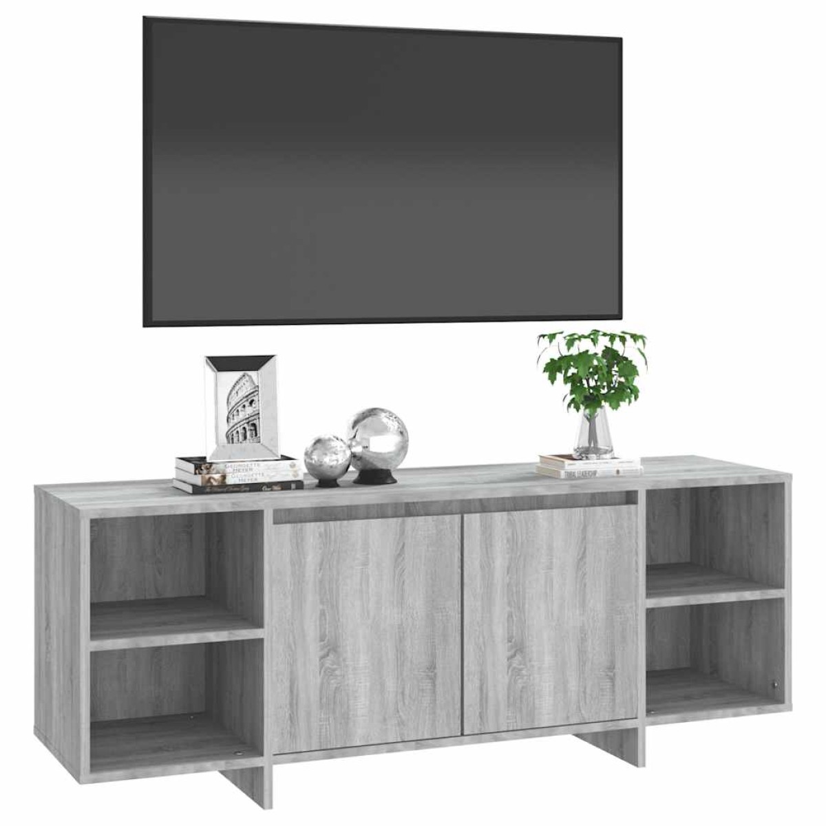 vidaXL Έπιπλο Τηλεόρασης Γκρι Sonoma 130x35x50 εκ. από Μοριοσανίδα