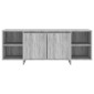 vidaXL Έπιπλο Τηλεόρασης Γκρι Sonoma 130x35x50 εκ. από Μοριοσανίδα