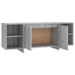 vidaXL Έπιπλο Τηλεόρασης Γκρι Sonoma 130x35x50 εκ. από Μοριοσανίδα