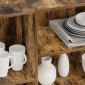 vidaXL Ραφιέρα Καπνιστή Δρυς 120 x 30 x 75 εκ. από Μοριοσανίδα