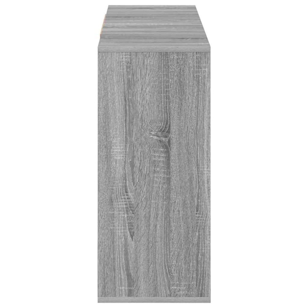 vidaXL Ραφιέρα Γκρι Sonoma 120 x 30 x 75 εκ. από Μοριοσανίδα