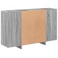 vidaXL Ραφιέρα Γκρι Sonoma 120 x 30 x 75 εκ. από Μοριοσανίδα
