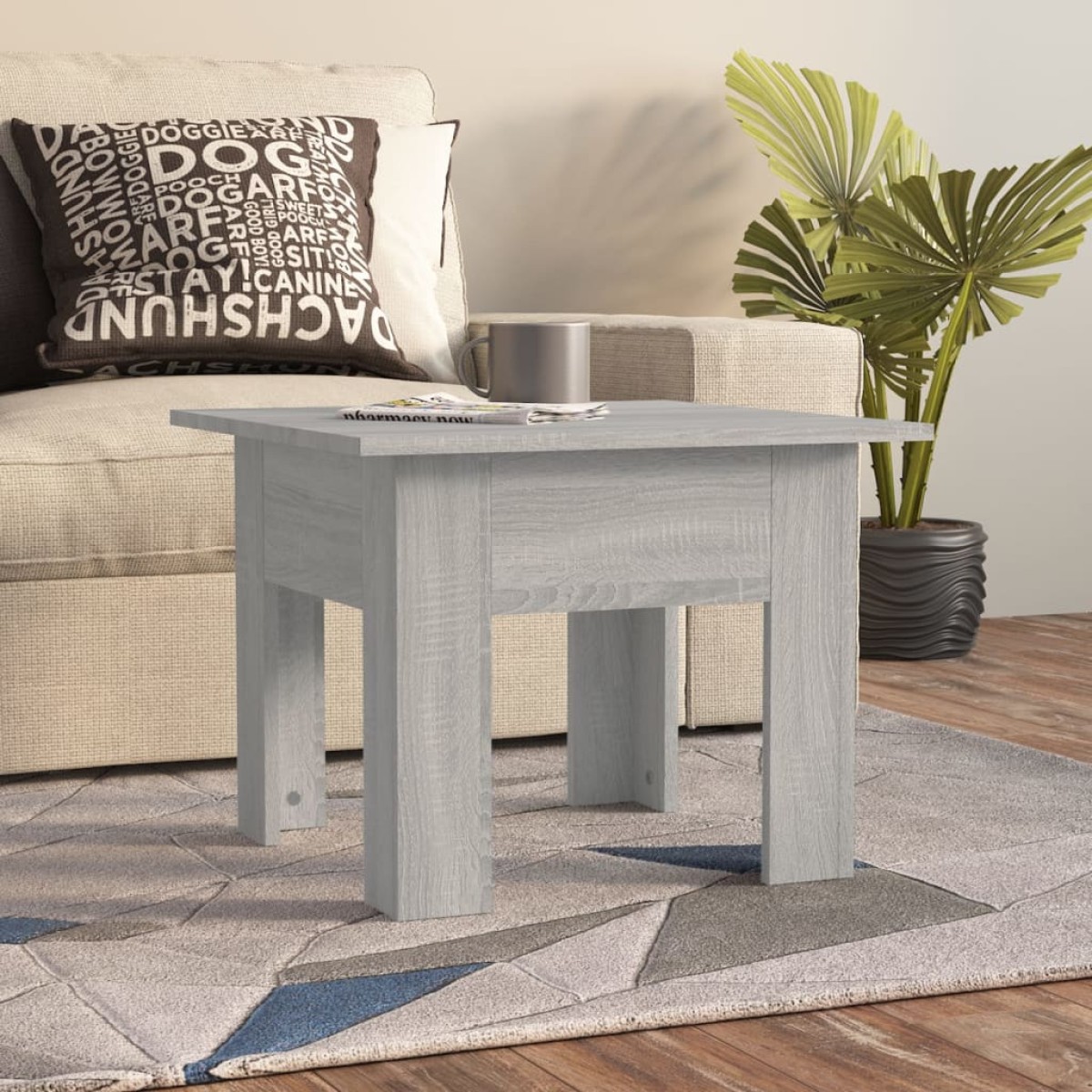 vidaXL Τραπεζάκι Σαλονιού Γκρι Sonoma 55x55x42 εκ. Επεξεργασμένο Ξύλο