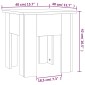vidaXL Τραπεζάκι Σαλονιού Καπνιστή Δρυς 40 x 40 x 42 εκ. Μοριοσανίδα