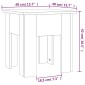 vidaXL Τραπεζάκι Σαλονιού Καφέ Δρυς 40 x 40 x 42 εκ. Μοριοσανίδα