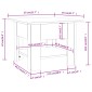 vidaXL Τραπεζάκι Σαλονιού Καφέ Δρυς 55 x 55 x 42 εκ. από Μοριοσανίδα