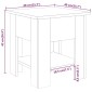 vidaXL Τραπεζάκι Σαλονιού Γκρι Sonoma 40 x 40 x 42 εκ. από Συνθ. Ξύλο