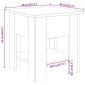 vidaXL Τραπεζάκι Σαλονιού Καφέ Δρυς 40 x 40 x 42 εκ από Συνθετικό Ξύλο