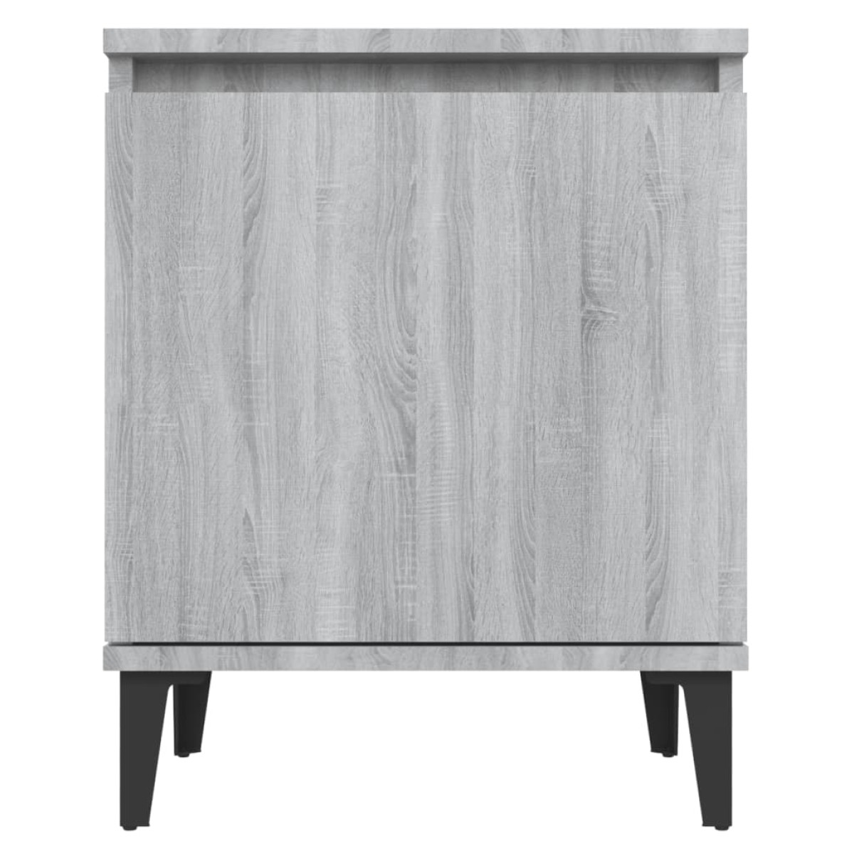 vidaXL Κομοδίνο Γκρι Sonoma 40 x 30 x 50 εκ. με Μεταλλικά Πόδια