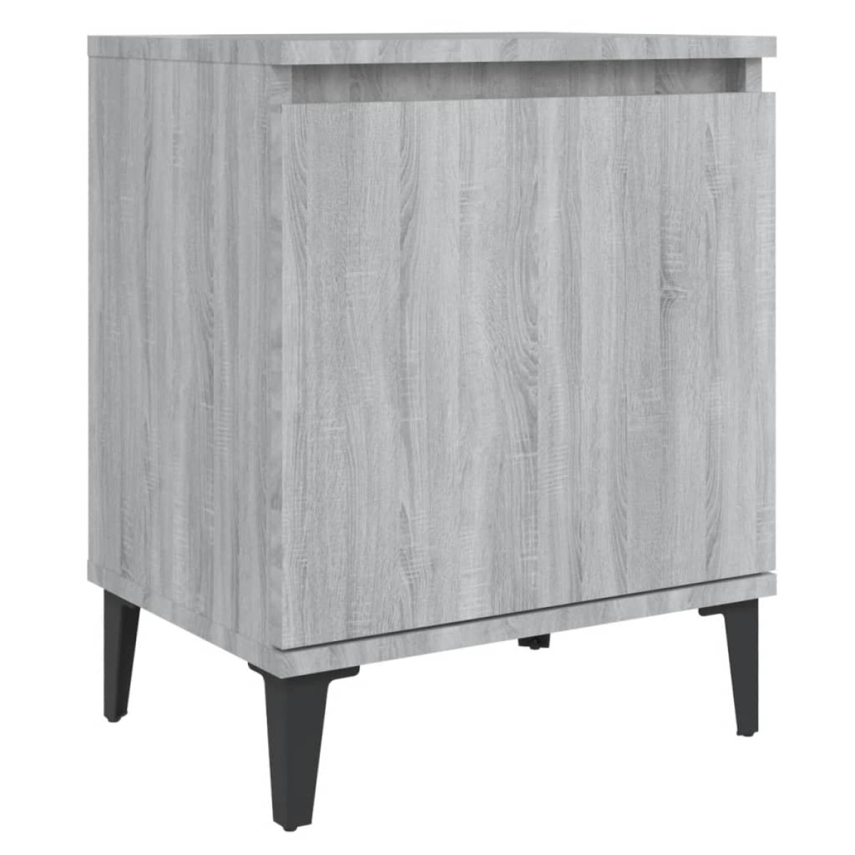 vidaXL Κομοδίνα 2 τεμ. Γκρι Sonoma 40 x 30 x 50 εκ. με Μεταλλικά Πόδια