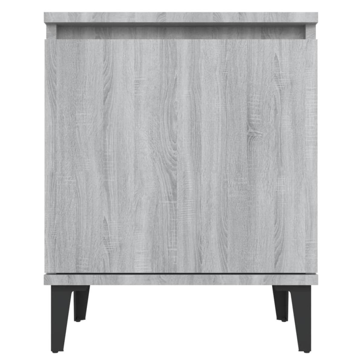 vidaXL Κομοδίνα 2 τεμ. Γκρι Sonoma 40 x 30 x 50 εκ. με Μεταλλικά Πόδια
