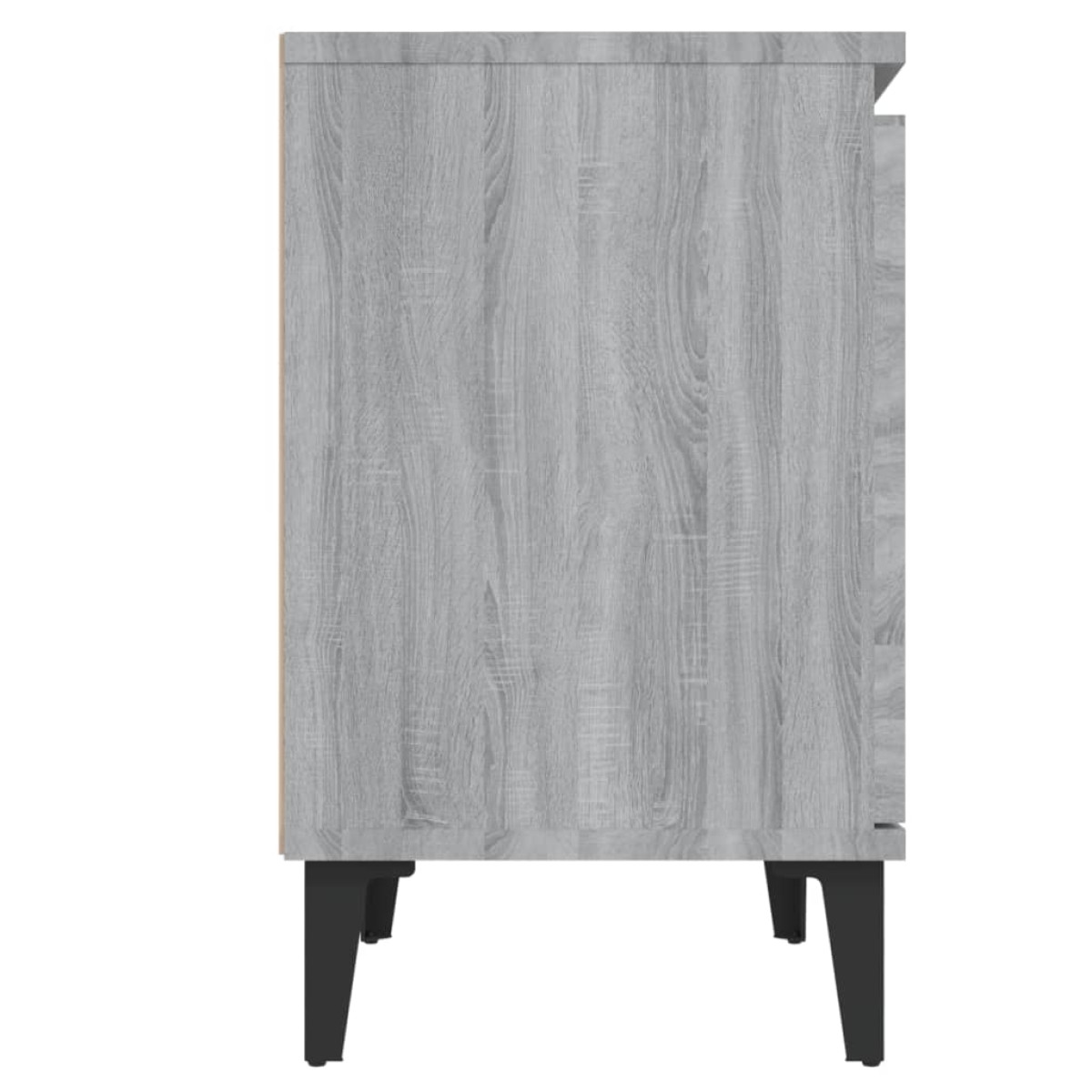 vidaXL Κομοδίνα 2 τεμ. Γκρι Sonoma 40 x 30 x 50 εκ. με Μεταλλικά Πόδια
